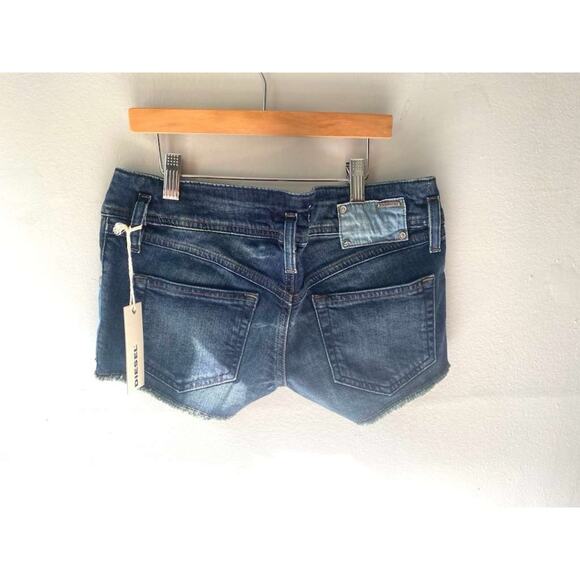 Diesel Girls Kids New PATIC DENIM SHORTS W OUTSIDE POCKETS Sz: 16 RTL: $119 - Picture 2 of 6